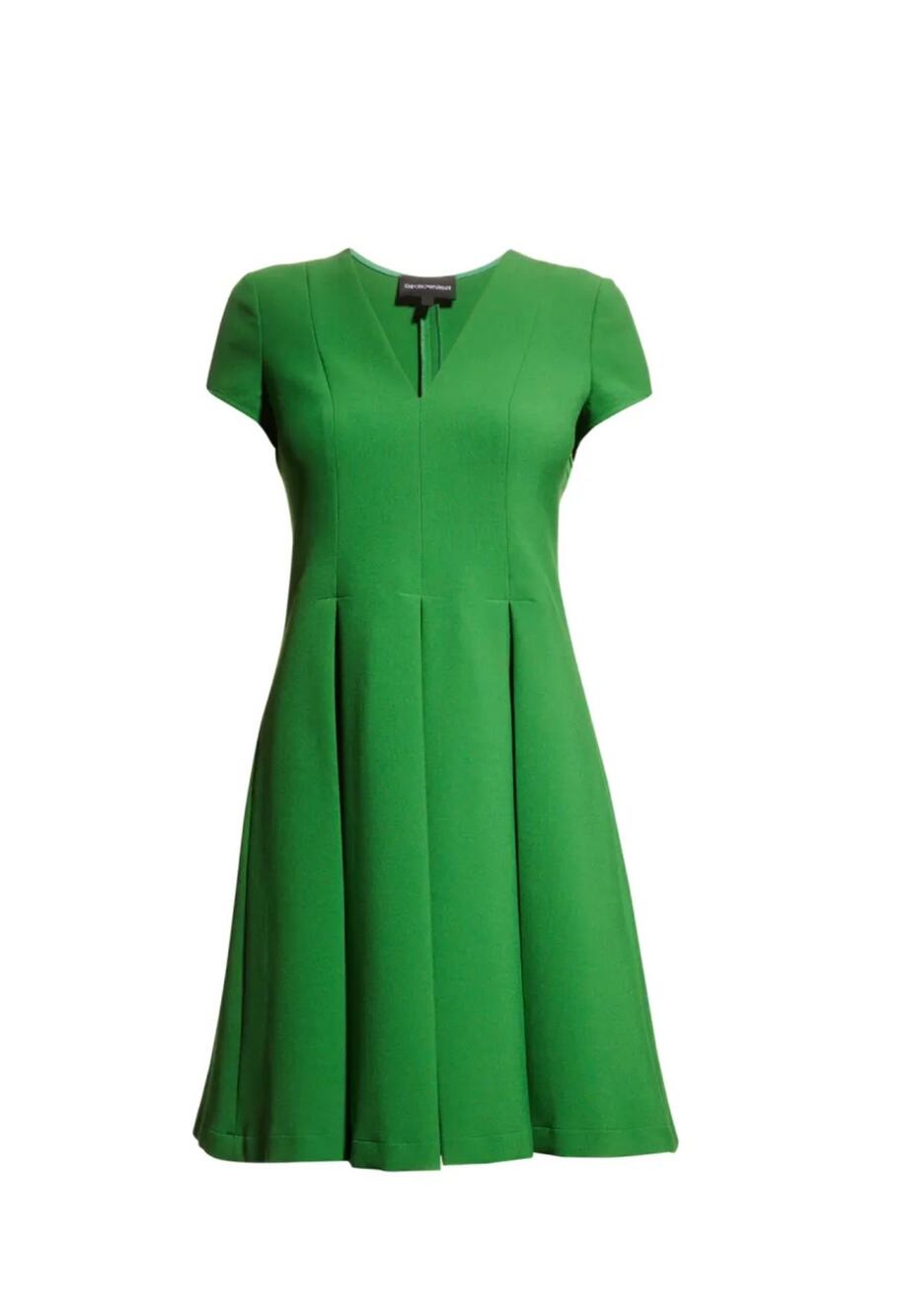 Emporio Armani Emma Pleated Short Sleeve Dress | Size 48 or 12